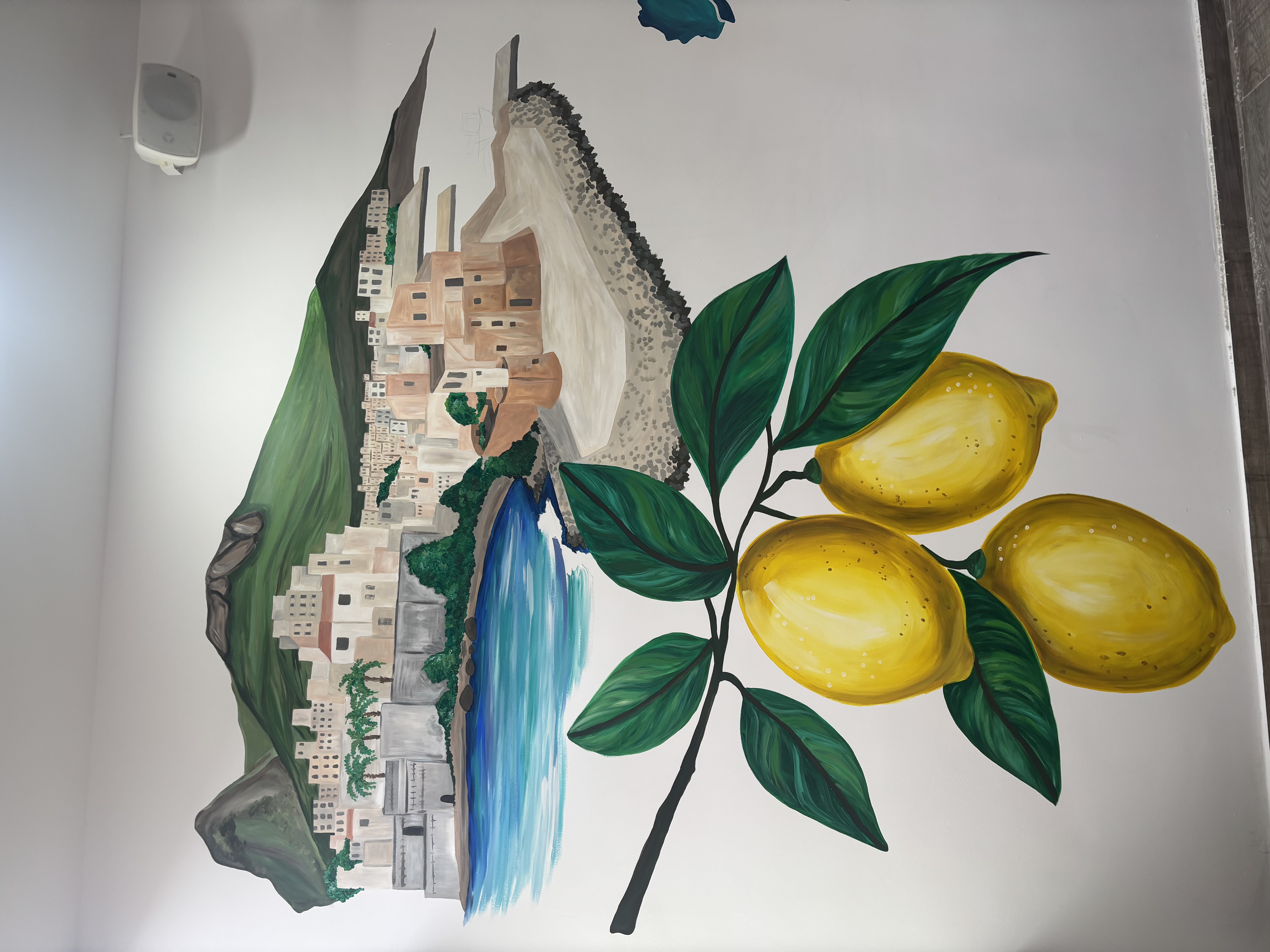 Mural en pizzería Gallo