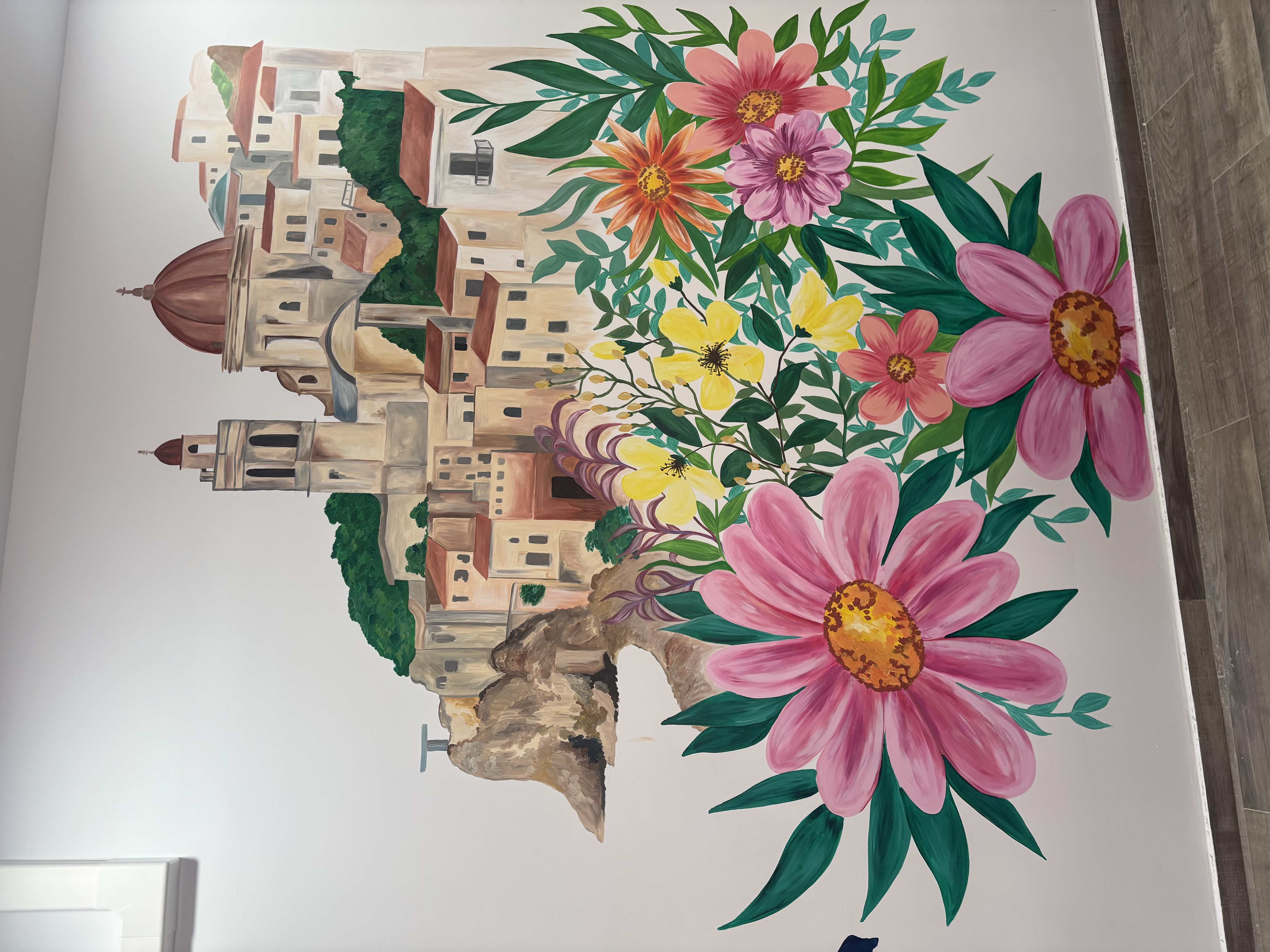 Mural en pizzería Gallo